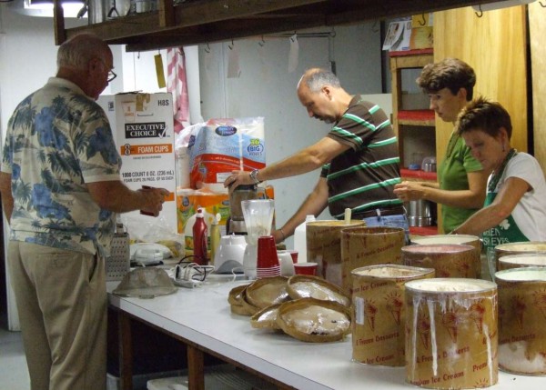 Ice Cream is always popular on a hot summer night 