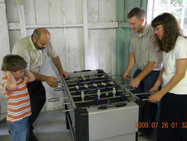 Foosball is always fun