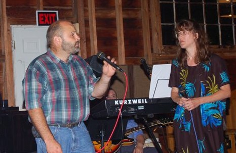 Sound master Jim and wife Rhonda rattle the rafters with praise